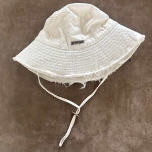 Jacquemus Cream Bucket Hat